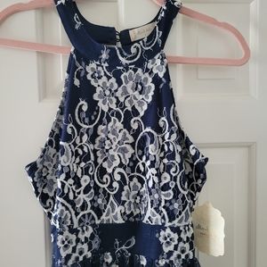 NWT Altar'd State blue lace dress